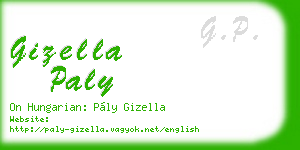 gizella paly business card