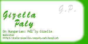 gizella paly business card